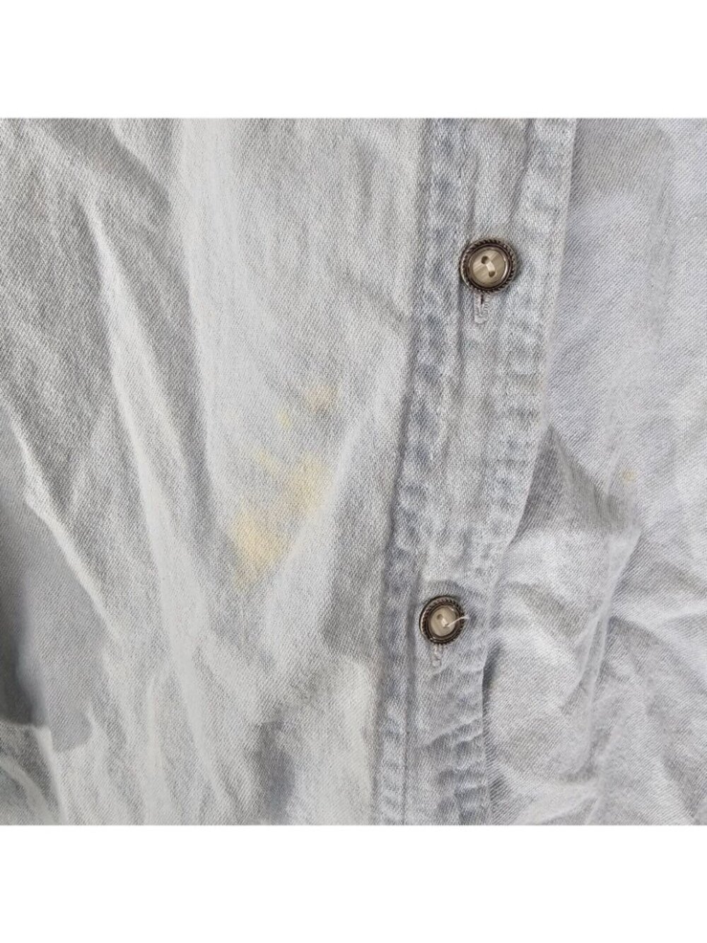 READ Vintage Mystic Blues Button Up Shirt Womens 20W Plus Long Sleeve Denim 90s - Picture 7 of 9